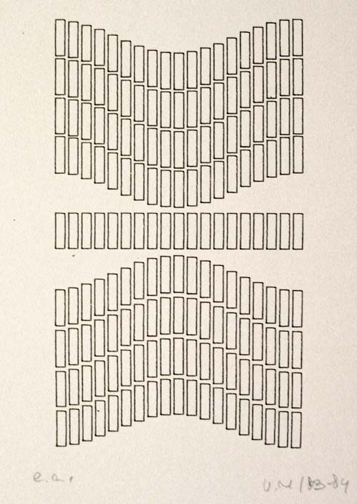 Molnr, Vera: From the Symmetry Asymmetry period :: 7 pages, 1983-84