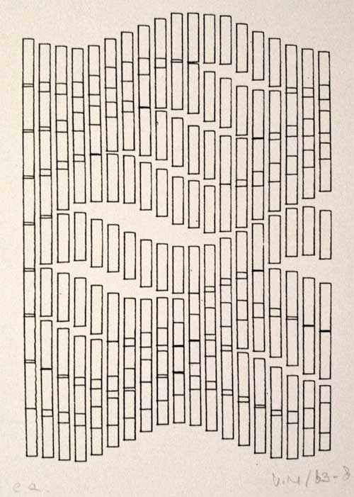 Molnr, Vera: From the Symmetry Asymmetry period :: 7 pages, 1983-84