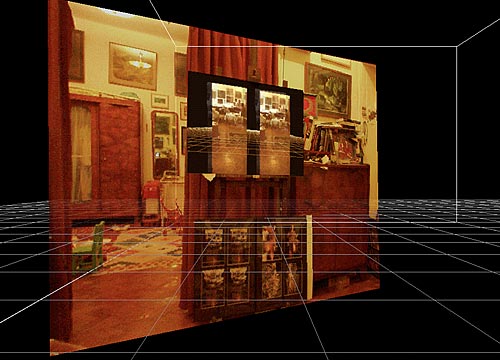 Szegedy-Maszk Zoltn  Fernezelyi Mrton: Camouflage :: Interactive VR installation with stereo projection, 2002